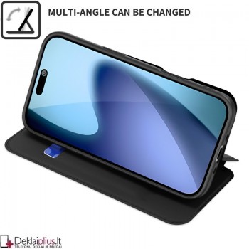 Dux Ducis Skin Pro dirbtinės odos dėklas - juodas (Apple Iphone Air)